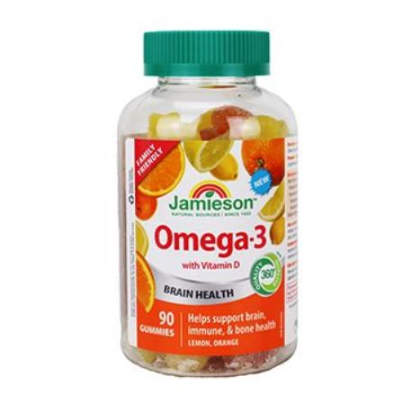 Jamieson Omega-3 Gummies želatinové pastilky 90ks