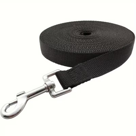 Stopovací vodítko pro psa 9m/2,5cm černé