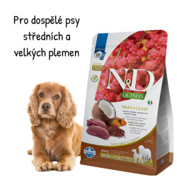N&D GF Quinoa DOG Skin&Coat Venison & Coconut 7kg