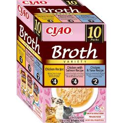 Churu Cat BOX Broth Chick&Chick.Salm&Chick.Tuna 10x40g