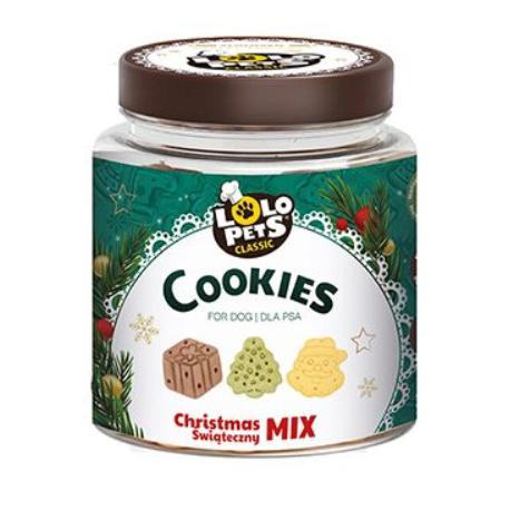 Vánoční MIX sušenek pro psy, dóza 240g TR