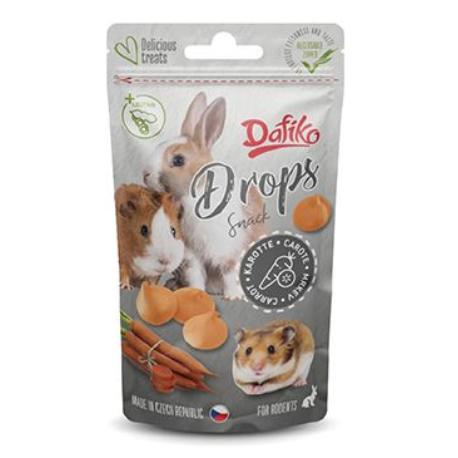 Dafíko drops pro hlodavce mrkev 75g
