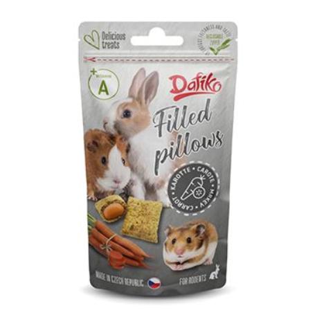 Dafíko plněné polštářky pro hlodavce mrkev 40g