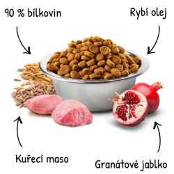 N&D LG DOG Puppy M/L Chicken & Pomegranate 12kg
