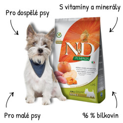 N&D GF Pumpkin DOG Adult Mini Boar & Apple 7kg