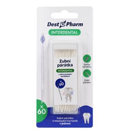 Zubní párátka s mezizub. kartáčkem Destpharm 60ks