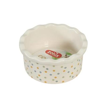 Miska keramická COSY hlodavec 150ml puntíky Zolux
