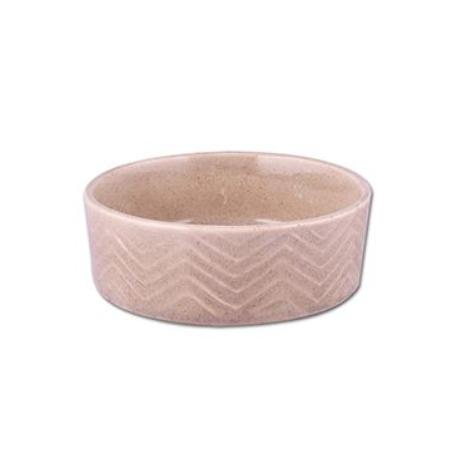 Miska keramická Zig Zag 12cm písková 0,34l