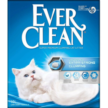 Kočkolit Ever Clean Unscented hrudkujicí 10l