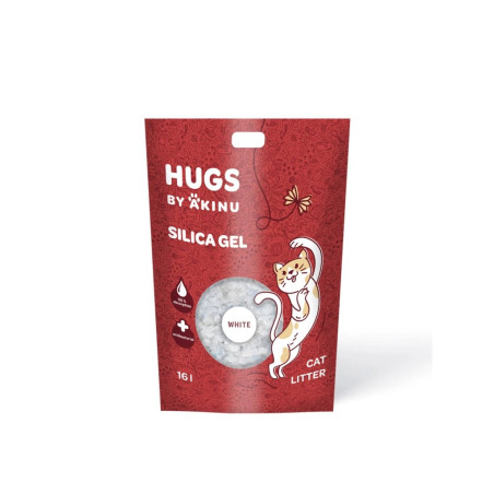 HUGS by Akinu Silika gel bílý stelivo kočka 16L