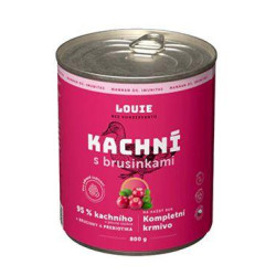 Louie Dog konz. Kachní s brusinkami a prebiotiky 800g
