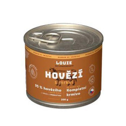 Louie Dog konz. Hovězí s mrkví a prebiotiky 200g