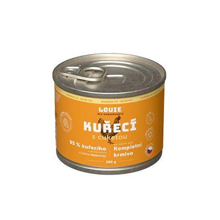 Louie Dog konz. Kuřecí s cuketou a prebiotiky 200g