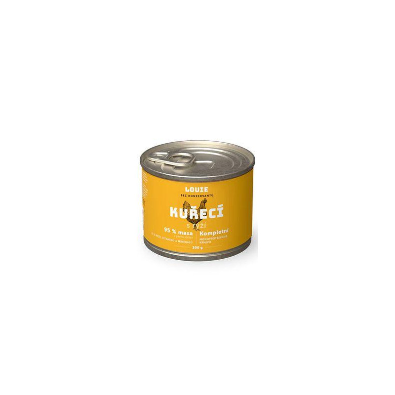 Louie Dog konz. Kuřecí s rýží a prebiotiky 200g