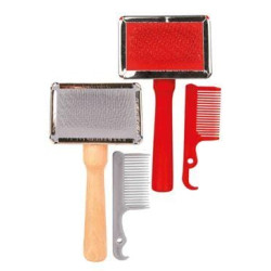 Kartáč plast s drátky finišák pes 13/9cm TR