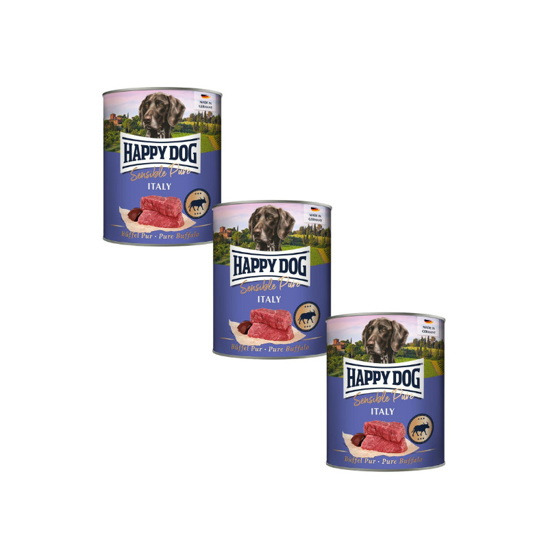 Happy Dog konz. Büffel Pur Buvolí 3x800g
