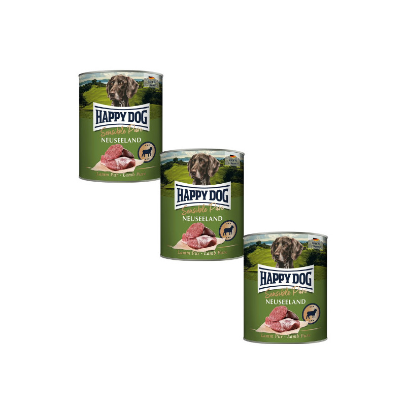 Happy Dog konz. Lamm Pur Neuseeland Jehněčí 3x800g