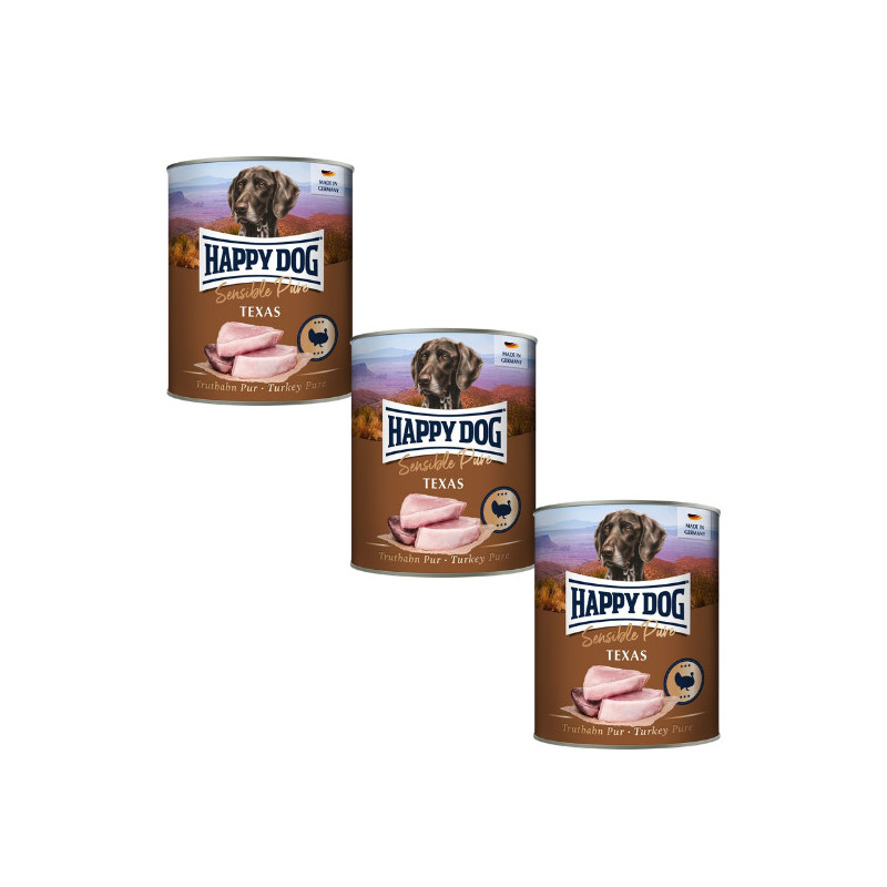 Happy Dog konz. Truthahn Pur Krůtí 3x800g