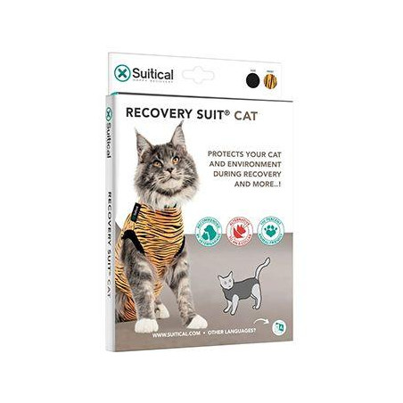 Obleček ochranný Suitical Cat TIGER 33cm XXS