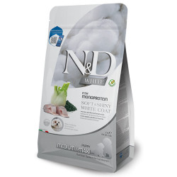 N&D White granule pro bílá plemena psů