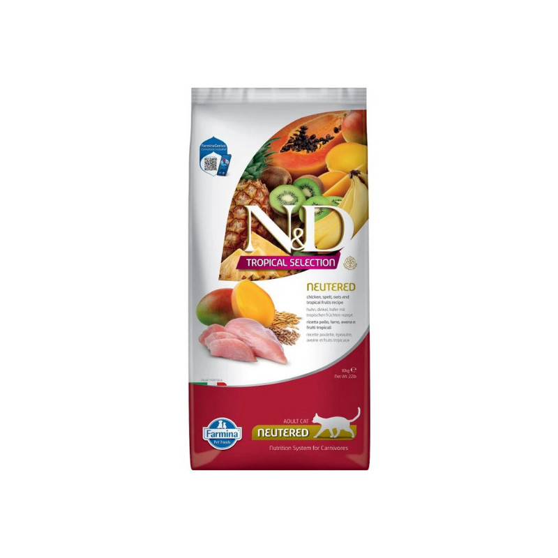 N&D TROPICAL SELECTION CAT Neutered Chicken 10kg