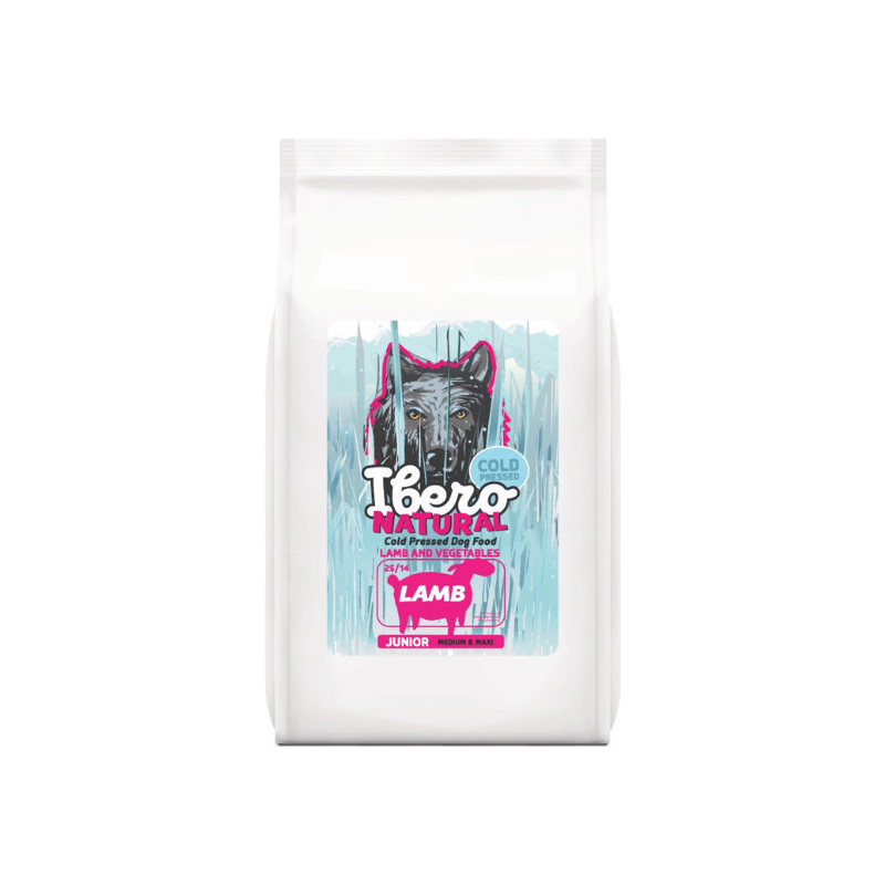 Ibero NATURAL dog Junior M/L COLD PRESSED lamb 12kg