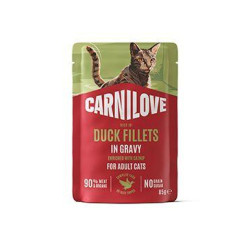 Carnilove Cat Pouch Gravy Duck+Catnip Steril. 85g