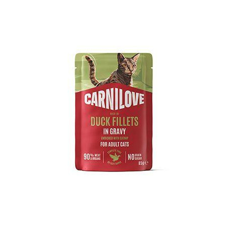 Carnilove Cat Pouch Gravy Duck+Catnip Steril. 85g