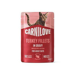 Carnilove Cat Pouch Gravy Turkey+Valerian 85g
