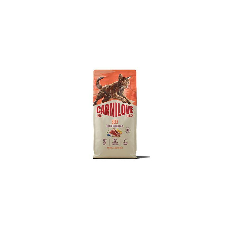 Carnilove Cat True Fresh Dry Beef Steril. Adult AB 6kg