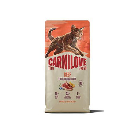 Carnilove Cat True Fresh Dry Beef Steril. Adult AB 6kg