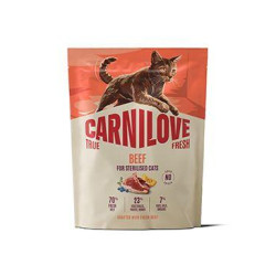 Carnilove Cat True Fresh Dry Beef Steril. Ad.AB 400g
