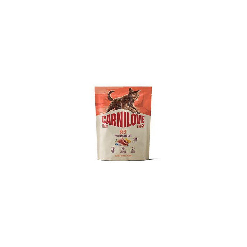 Carnilove Cat True Fresh Dry Beef Steril. Ad.AB 400g