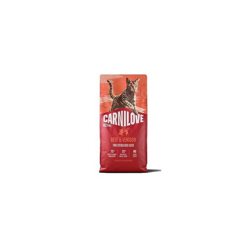Carnilove Cat Active Dry Beef&Venis.Steril.Ad.AB6kg