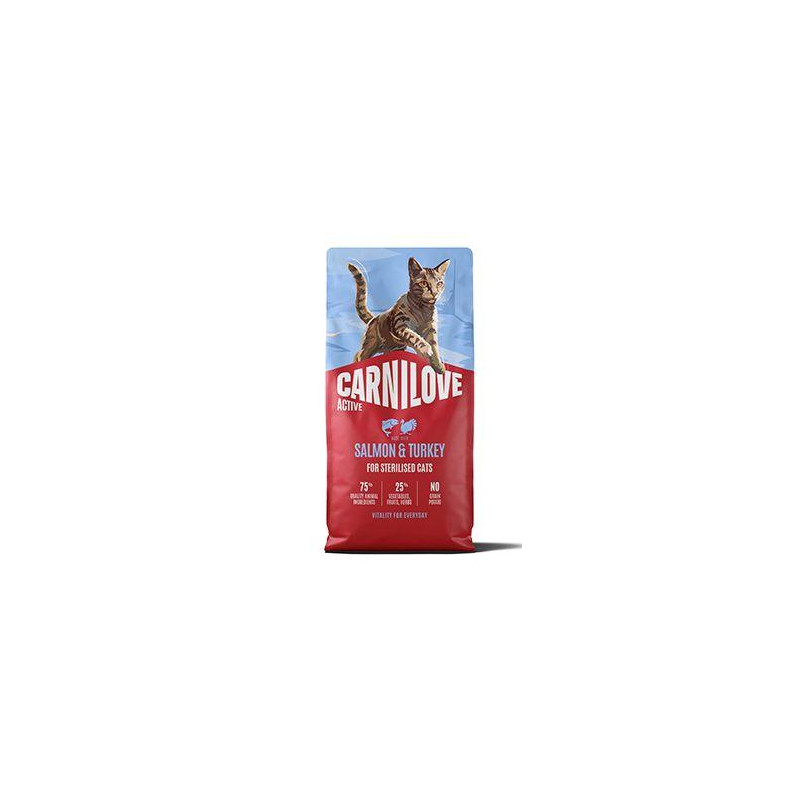 Carnilove Cat Active Dry Salmon&Turkey Steril.Ad.AB6kg