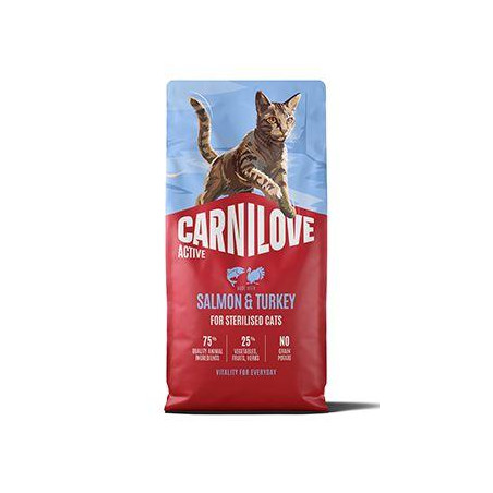 Carnilove Cat Active Dry Salmon&Turkey Steril.Ad.AB6kg
