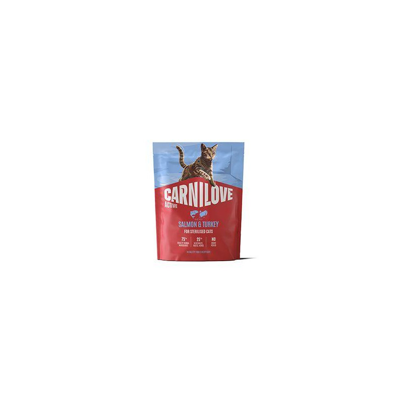 Carnilove Cat Active Dry Salmo&Turkey Steril.Ad.AB400g