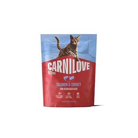 Carnilove Cat Active Dry Salmo&Turkey Steril.Ad.AB400g