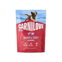 Carnilove Dog Active Dry Salmon&Turkey Puppies 1,5kg