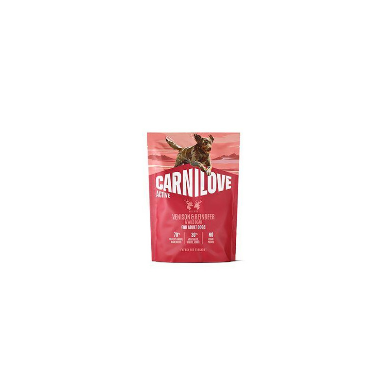 Carnilove Dog Active Dry Venison Active Adult AB 1,5kg