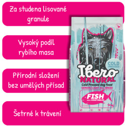 Ibero COLD PRESSED dog SENIOR fish 12kg