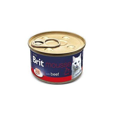 Brit Premium Cat by Nature Mousse Beef 85g