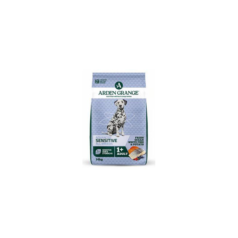 Arden Grange Dog GF Adult Sen.Oc.White Fish&Potato14kg