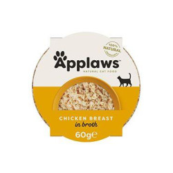 Applaws Cat miska Adult Broth kuřecí prsa 60g