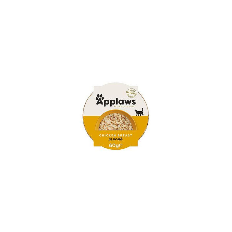 Applaws Cat miska Adult Broth kuřecí prsa 60g