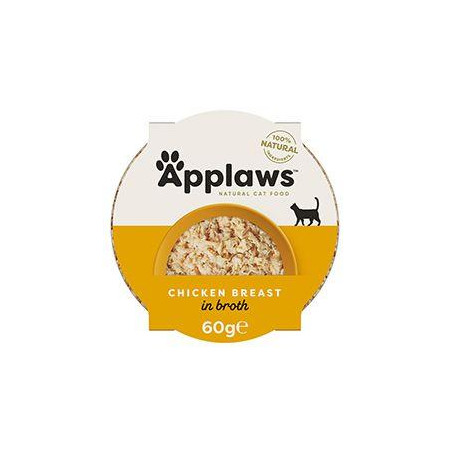 Applaws Cat miska Adult Broth kuřecí prsa 60g