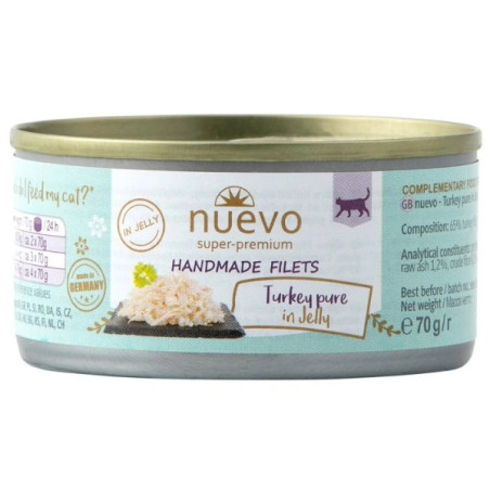 Nuevo kočka Handmade Pure krůta v želé konz. 70g