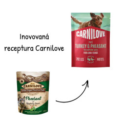 Carnilove Dog Pouch Paté Turkey&Pheas.+Rasp. 300g