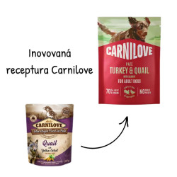 Carnilove Dog Pouch Paté Turkey&Quial+Carrot 300g