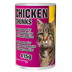 Delikan Cat Kuřecí kousky konzerva 415g